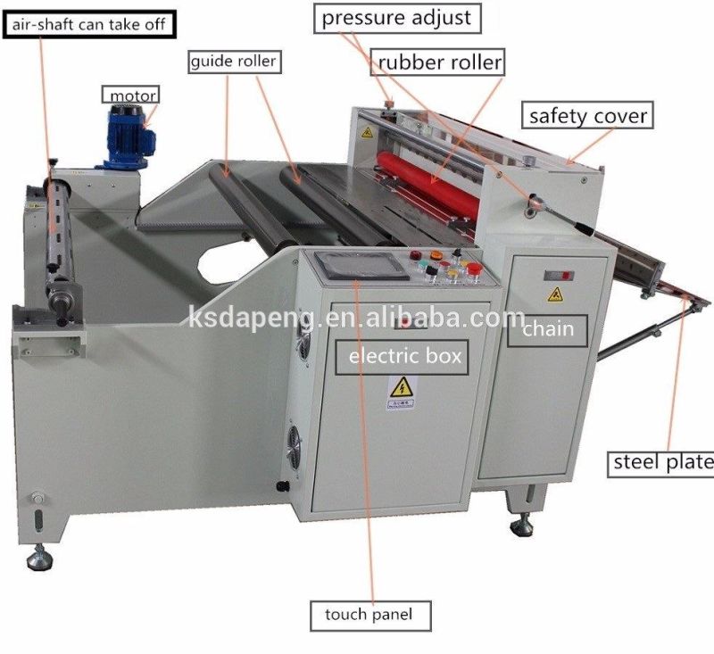 Aluminum Foil Label Paper Film Roll to Sheet Cutting Machine