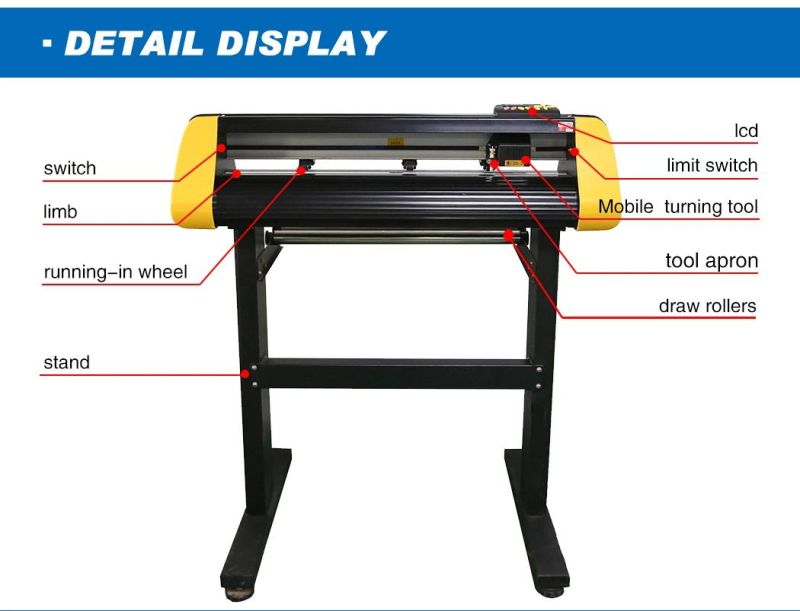 14inch/360mm Vertical Cutting Machine for High Precision Vinyl Cutting