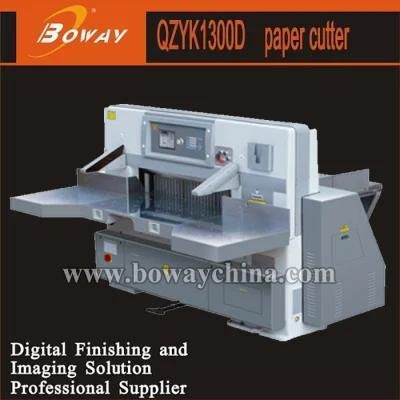 130cm Electric Industrial Guillotine 8 Program Control Double Hydraulic Double Guide Paper Cutting Cutter Machine