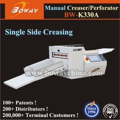 8000 Sheest/Hour Hand Feeding Paper Creaser Perforator Small Creasing Perforating Machine