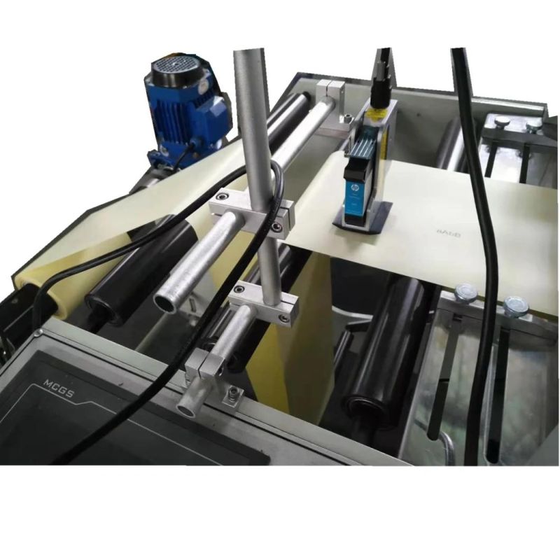 Automatic Aluminum Foil 1000mm Max Width Roll to Sheet Cutting Machine