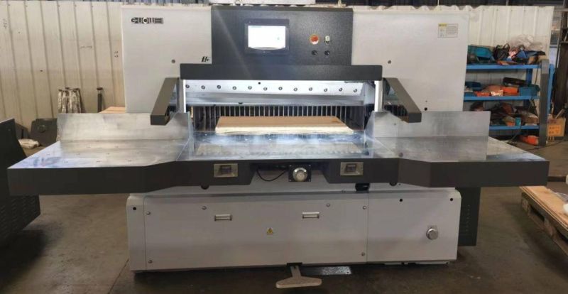 10 Inch Touch Screen Program Control Paper Guillotine/Paper Cutter/Paper Cutting Machine (115K)