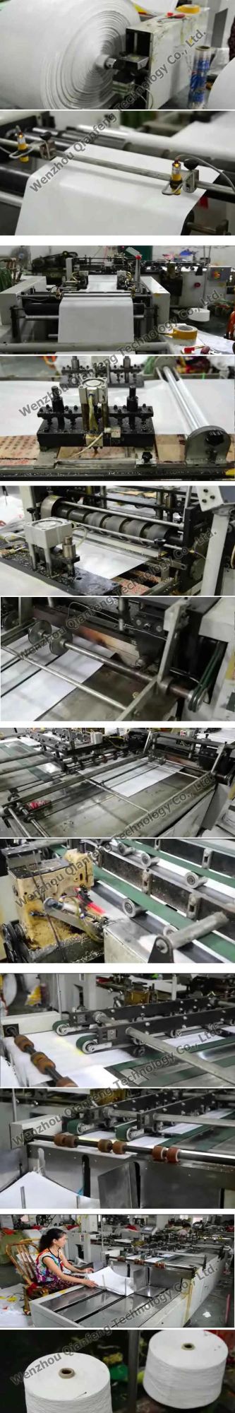 High Speed Auto Cutting and Sewing Machine for Printed Plastic Woven Sack