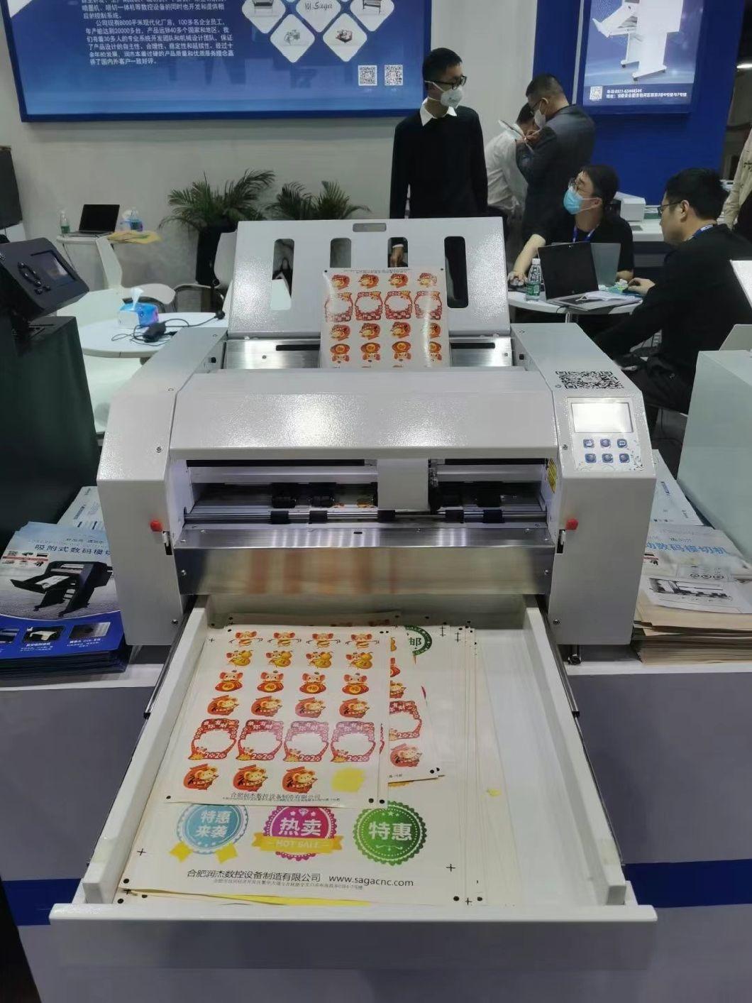 Digital Auto Sheet Feeding Sticker Cutter with Optical Sensor