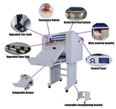 Contour Cutting Machine/Adsorbed Cutter Plotter/Adsorbed Sheet Cutter/Sheet Auto Feeding Cutting and Creasing/High Precision Die Cutting
