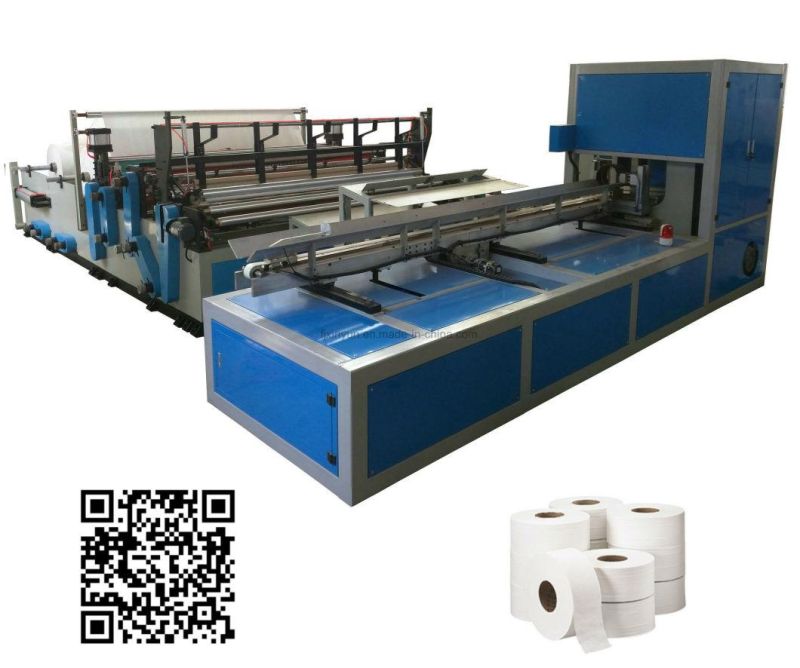 High Speed Toilet Tissue Paper Maxi Roll Cutting Machine