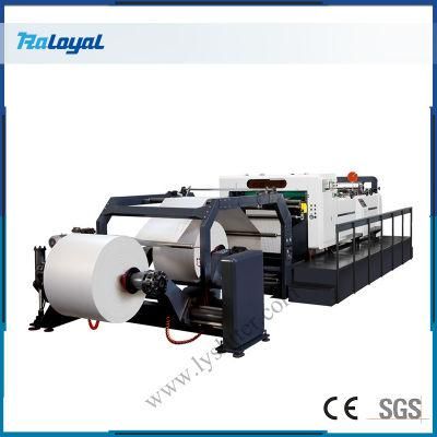 2 Rolls Automatic Mult Reel Paper Roll to Sheet Cutting Machine with Slitting and Web Guiding
