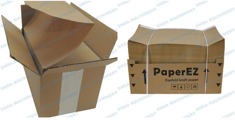 Fanfold Kraft Paper Perforating and Stacking Machine