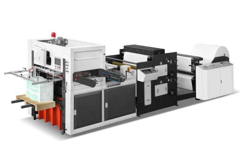 Inline Machine of Die Cutting by Wooden and Printing Machine by Water Ink