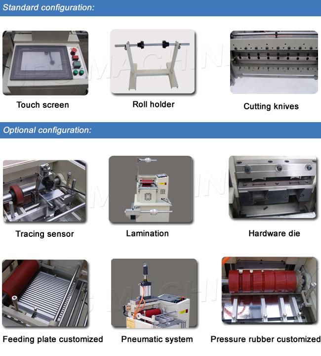 Multi-Colour Printed Label Cutting Cutter Machine with Marking Sensor