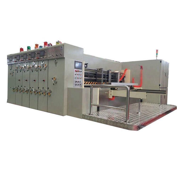 Chain Feeder Semi Rotary Die Cutting Machine Corrugated Pizza Box