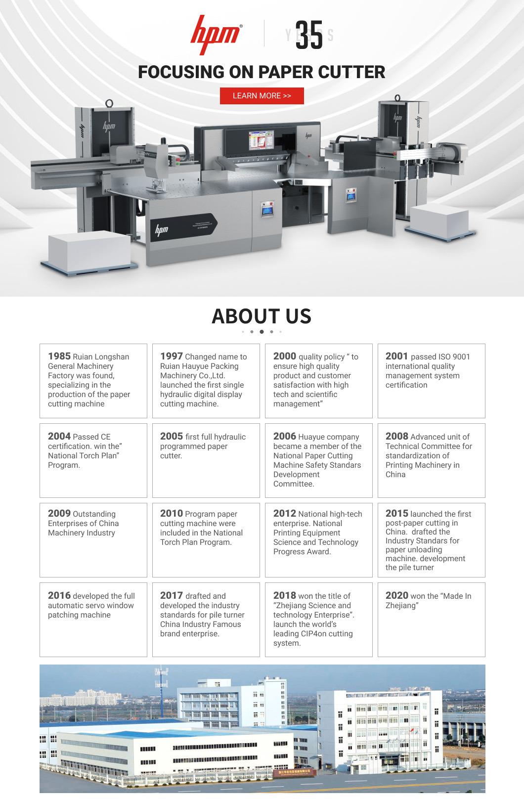 Program Control Automatic Paper Cutting Machine