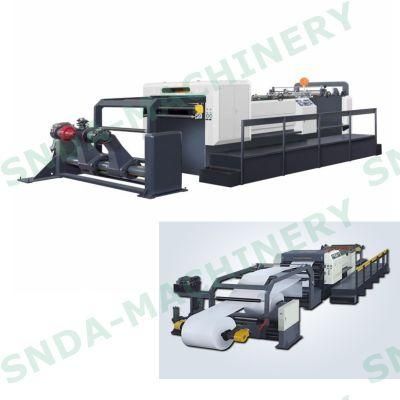 Rotary Blade Two Roll Paper Reel to Sheet Cutting Machine China Manufacturer