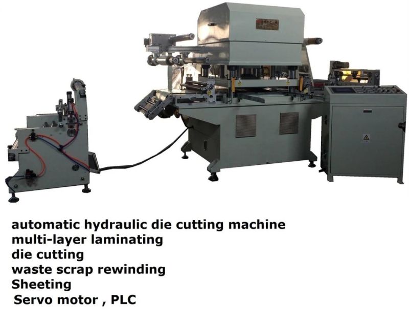Automatic Four Column Hydraulic Die Cutting Machine From Roll to Sheet