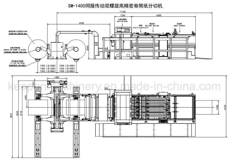 Sm-1400 High Speed Automatic Paper Sheeting Machine with Ce