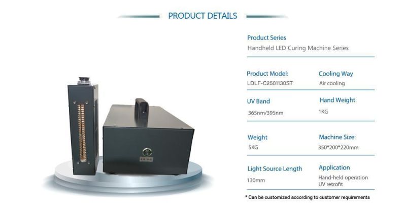 CE Standard Digital Portable LED UV Curing Machine