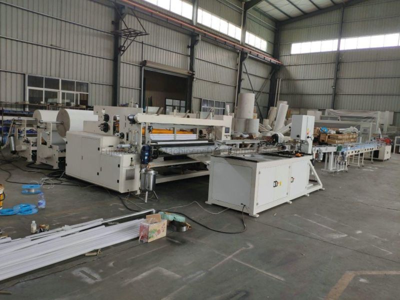 Automatic Band Saw Cutter Small Toilet Roll Paper Cutting Machine